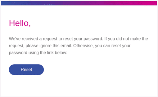 Reset Password Email Reset Password Email