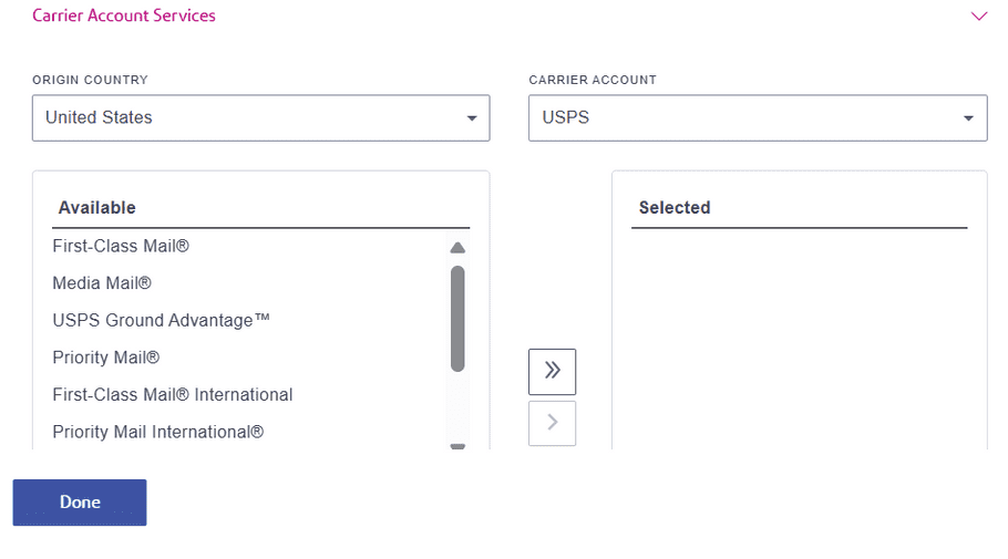 Carrier Account Service