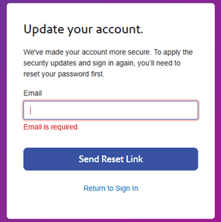 Sandbox Login Screen Sandbox Login Screen