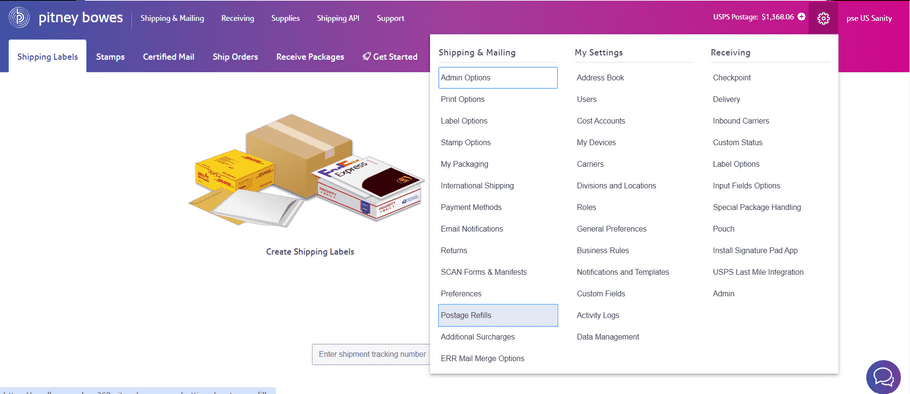 Developer dashboard Settings