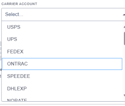 Carrier Account